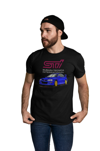 MĘSKA KOSZULKA MOTORYZACYJNA STI SUBARU TECNICA INTERNATIONAL 3