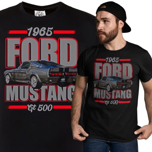MĘSKA KOSZULKA MOTORYZACYJNA FORD MUSTANG GT 500 1