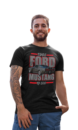 MĘSKA KOSZULKA MOTORYZACYJNA FORD MUSTANG GT 500 4