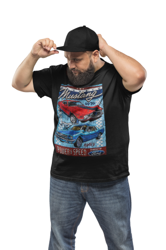 MĘSKA KOSZULKA MOTORYZACYJNA FORD MUSTANG VINTAGE CLASSIC 5