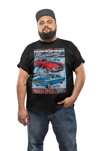 MĘSKA KOSZULKA MOTORYZACYJNA FORD MUSTANG VINTAGE CLASSIC 6