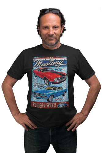 MĘSKA KOSZULKA MOTORYZACYJNA FORD MUSTANG VINTAGE CLASSIC 9