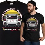 MĘSKA KOSZULKA MOTORYZACYJNA HONDA CIVIC HATCHBACK TURBO