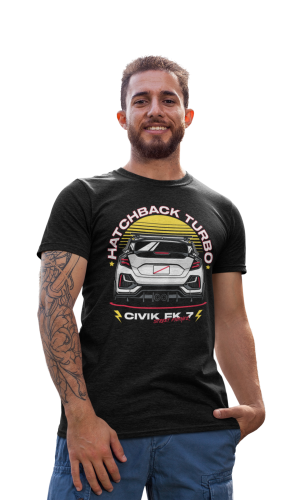 MĘSKA KOSZULKA MOTORYZACYJNA HONDA CIVIC HATCHBACK TURBO 4