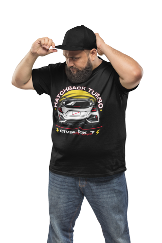 MĘSKA KOSZULKA MOTORYZACYJNA HONDA CIVIC HATCHBACK TURBO 5