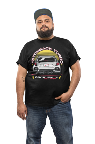 MĘSKA KOSZULKA MOTORYZACYJNA HONDA CIVIC HATCHBACK TURBO 6