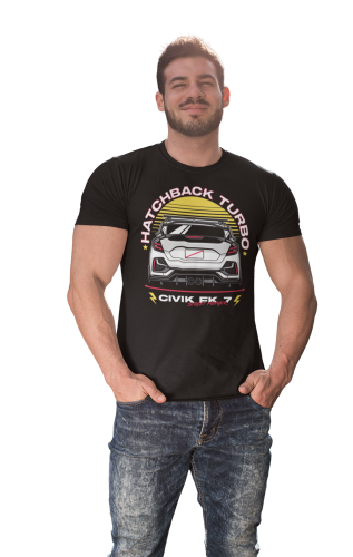 MĘSKA KOSZULKA MOTORYZACYJNA HONDA CIVIC HATCHBACK TURBO 7