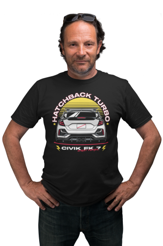 MĘSKA KOSZULKA MOTORYZACYJNA HONDA CIVIC HATCHBACK TURBO 9