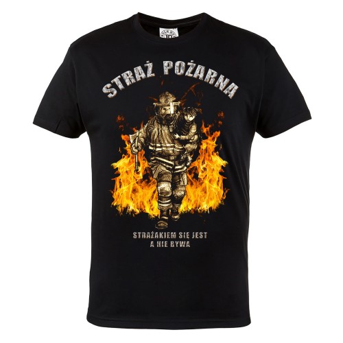  MĘSKA KOSZULKA STRAŻ POŻARNA OSP FIREFIGHTER