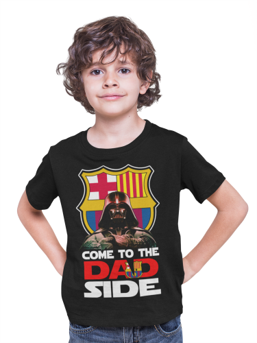 KOSZULKA DZIECIĘCA PIŁKA NOŻNA FOOTBALL BARCELONA VADER DAD SIDE