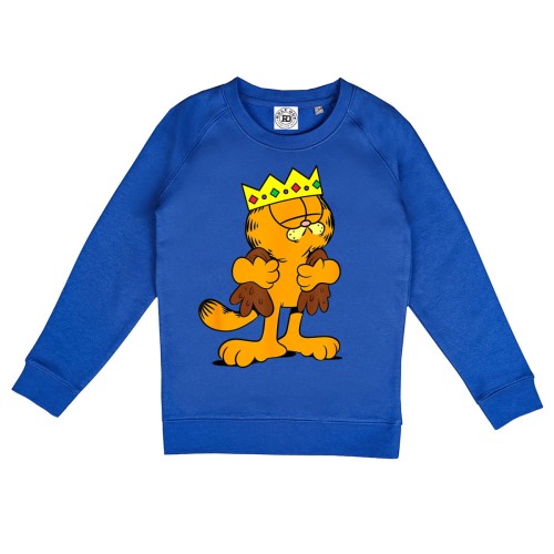 DZIECIĘCA BLUZA BAJKOWA Z NADRUKIEM KRÓL GARFIELD RUDY KOT 1