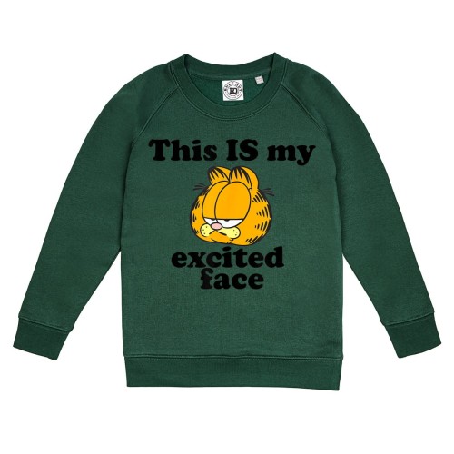 DZIECIĘCA BLUZA BAJKOWA Z ZABAWNYM NADRUKIEM KOT GARFIELD EXCITED FACE 1
