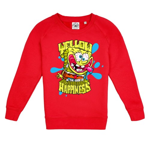  DZIECIĘCA BLUZA BAJKOWA SPONGEBOB KANCIASTOPORTY YELLOW IS THE COLOR OF HAPPINESS 1