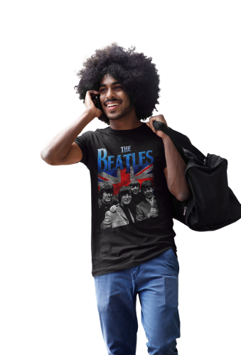 MĘSKA KOSZULKA MUZYCZNA ZESPÓŁ THE BEATLES 4
