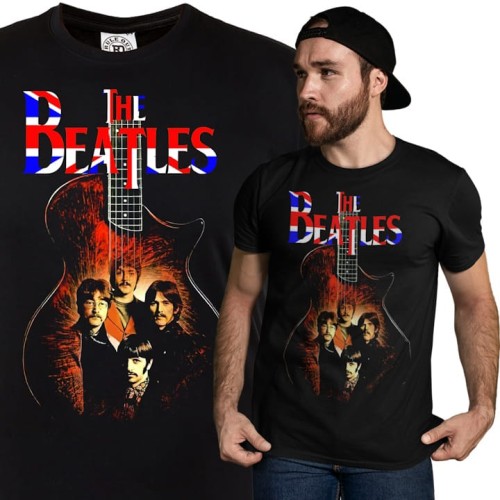 MĘSKA KOSZULKA MUZYCZNA ZESPÓŁ THE BEATLES LEGENDY MUZYKI 1