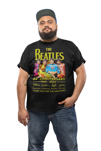MĘSKA KOSZULKA MUZYCZNA ZESPÓŁ THE BEATLES AUTOGRAFY 6