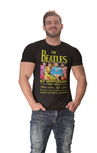 MĘSKA KOSZULKA MUZYCZNA ZESPÓŁ THE BEATLES AUTOGRAFY 7