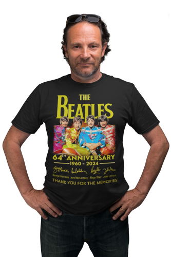 MĘSKA KOSZULKA MUZYCZNA ZESPÓŁ THE BEATLES AUTOGRAFY 9