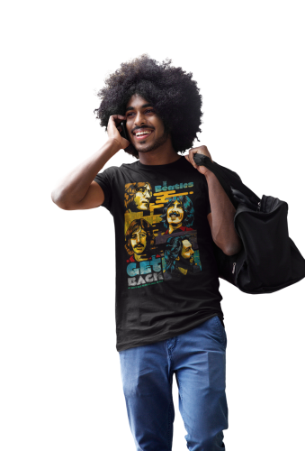 MĘSKA KOSZULKA MUZYCZNA ZESPÓŁ THE BEATLES 4