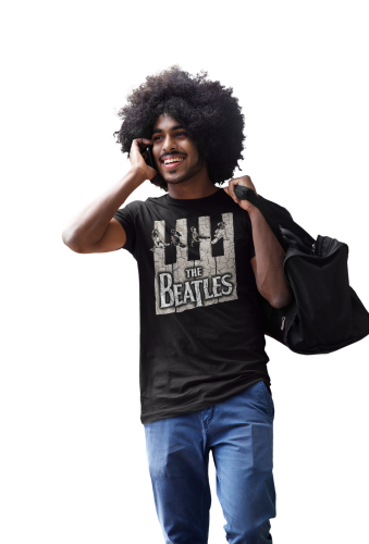 MĘSKA KOSZULKA MUZYCZNA ZESPÓŁ THE BEATLES VINTAGE 4