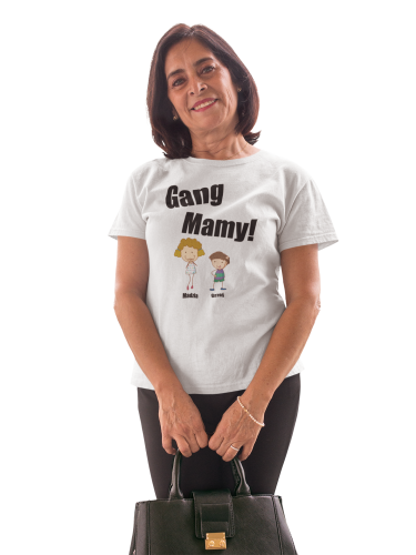 KOSZULKA DAMSKA PERSONALIZOWANA PREZENT NA DZIEŃ MAMY DZIEŃ MATKI GANG MAMY TORBA GRATIS 5