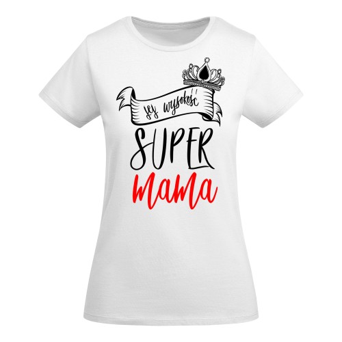 KOSZULKA DAMSKA PREZENT NA DZIEŃ MAMY DZIEŃ MATKI SUPER MAMA TORBA GRATIS  2