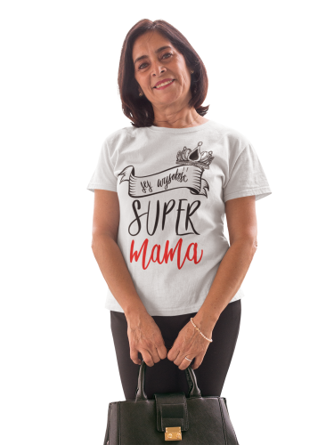 KOSZULKA DAMSKA PREZENT NA DZIEŃ MAMY DZIEŃ MATKI SUPER MAMA TORBA GRATIS  4