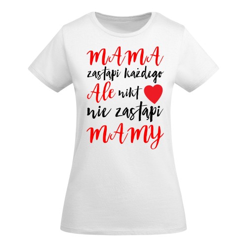 KOSZULKA DAMSKA PREZENT NA DZIEŃ MAMY NIKT NIE ZASTĄPI MAMY TORBA GRATIS 2