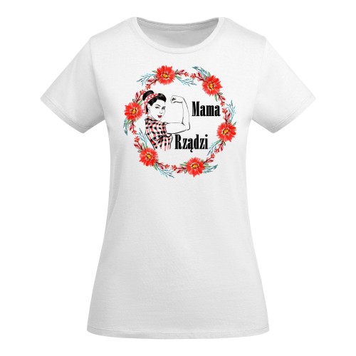 KOSZULKA DAMSKA PREZENT NA DZIEŃ MAMY MAMA RZĄDZI TORBA GRATIS 2
