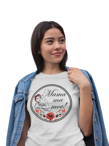KOSZULKA DAMSKA PREZENT NA DZIEŃ MAMY MAMA MA MOC TORBA GRATIS 5
