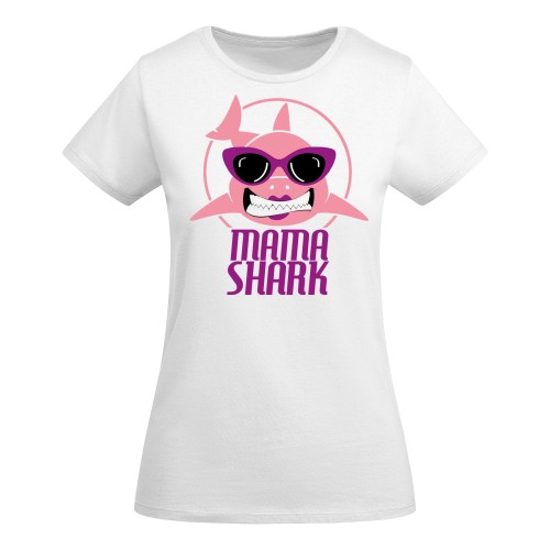 KOSZULKA DAMSKA PREZENT NA DZIEŃ MAMY MAMA SHARK TORBA GRATIS 2