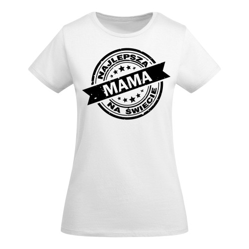 KOSZULKA DAMSKA PREZENT NA DZIEŃ MAMY NAJLEPSZA MAMA NA ŚWIECIE TORBA GRATIS 2