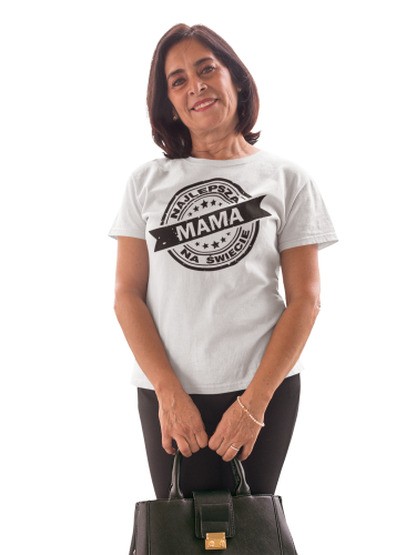 KOSZULKA DAMSKA PREZENT NA DZIEŃ MAMY NAJLEPSZA MAMA NA ŚWIECIE TORBA GRATIS 4