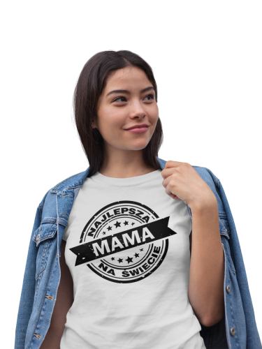 KOSZULKA DAMSKA PREZENT NA DZIEŃ MAMY NAJLEPSZA MAMA NA ŚWIECIE TORBA GRATIS 5