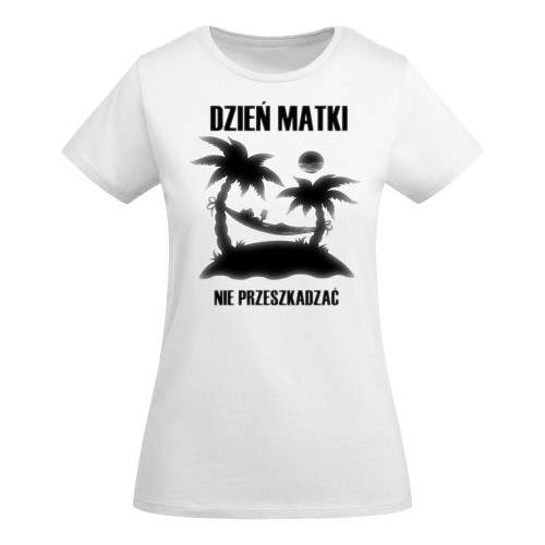 KOSZULKA DAMSKA PREZENT NA DZIEŃ MAMY NIE PRZESZKADZAĆ TORBA GRATIS 2