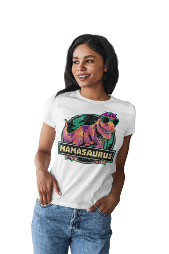 KOSZULKA DAMSKA PREZENT NA DZIEŃ MAMY MAMASAURUS TORBA GRATIS 3