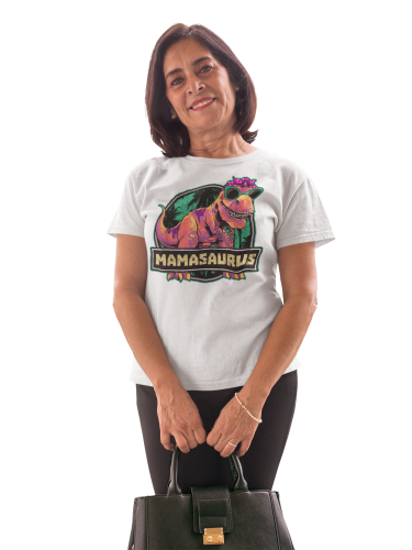 KOSZULKA DAMSKA PREZENT NA DZIEŃ MAMY MAMASAURUS TORBA GRATIS 4
