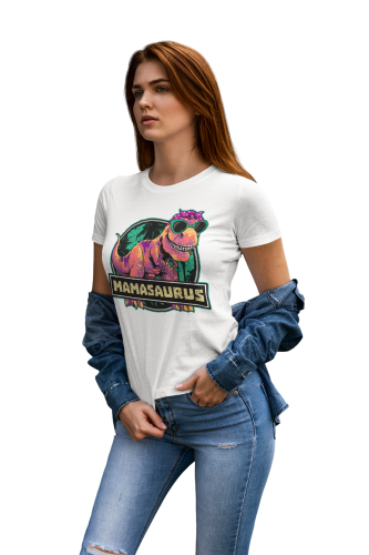 KOSZULKA DAMSKA PREZENT NA DZIEŃ MAMY MAMASAURUS TORBA GRATIS 6