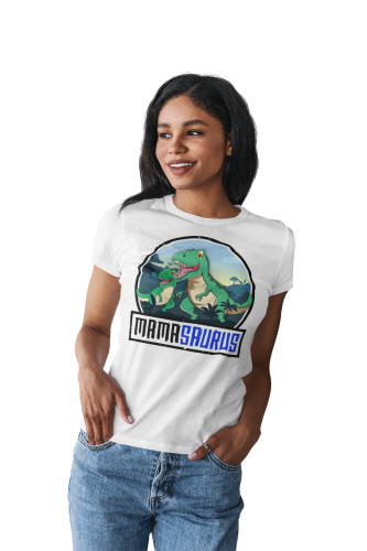 KOSZULKA DAMSKA PREZENT NA DZIEŃ MAMY MAMASAURUS TORBA GRATIS 3