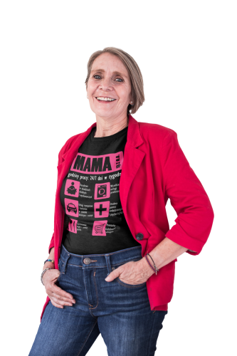 KOSZULKA DAMSKA PREZENT NA DZIEŃ MAMY FIRMA MAMA 24/7 TORBA GRATIS 4