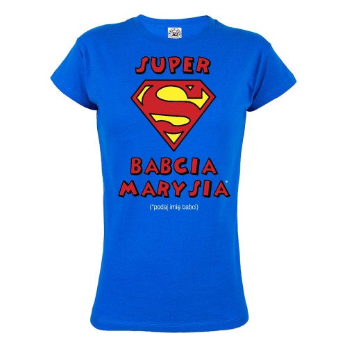 KOSZULKA PREZENT NA DZIEŃ BABCI PERSONALIZOWANA SUPER BABCIA 