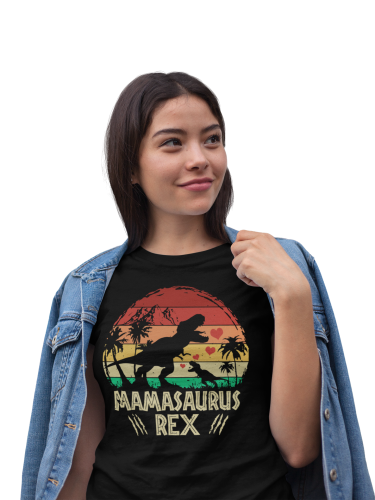 KOSZULKA DAMSKA PREZENT NA DZIEŃ MAMY MAMASAURUS REX 1 TORBA GRATIS 4