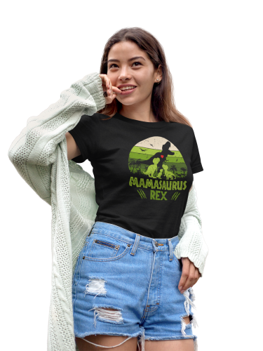 KOSZULKA DAMSKA PREZENT NA DZIEŃ MAMY MAMASAURUS REX 3 TORBA GRATIS 3