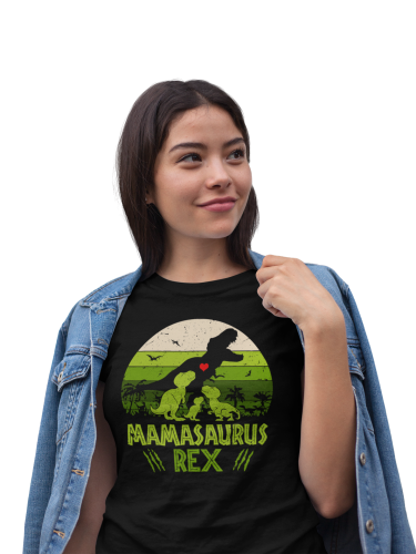KOSZULKA DAMSKA PREZENT NA DZIEŃ MAMY MAMASAURUS REX 3 TORBA GRATIS 4