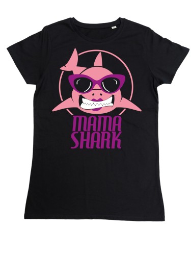 KOSZULKA DAMSKA PREZENT NA DZIEŃ MAMY MAMA SHARK TORBA GRATIS 2