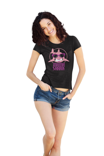 KOSZULKA DAMSKA PREZENT NA DZIEŃ MAMY MAMA SHARK TORBA GRATIS 6