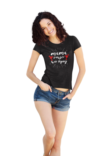 KOSZULKA DAMSKA PREZENT NA DZIEŃ MAMY MAMA ZAWSZE WIE LEPIEJ TORBA GRATIS 6