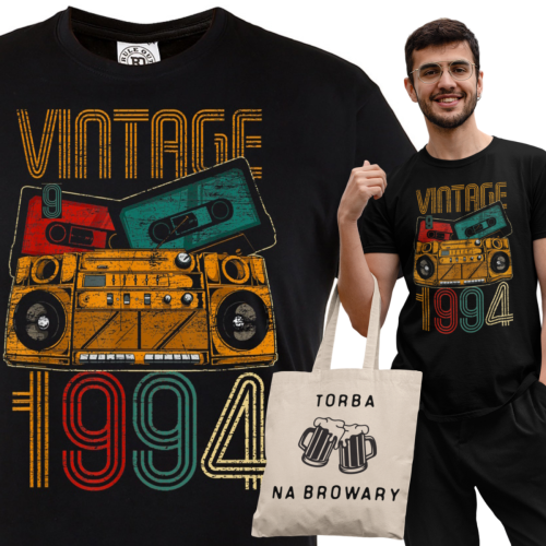 KOSZULKA PREZENT NA 30 URODZINY DLA FACETA 1994 VINTAGE TORBA GRATIS 1