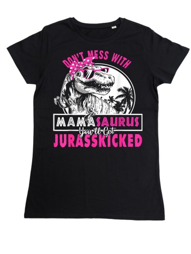 KOSZULKA DAMSKA PREZENT NA DZIEŃ MAMY MAMASAURUS TORBA GRATIS 2