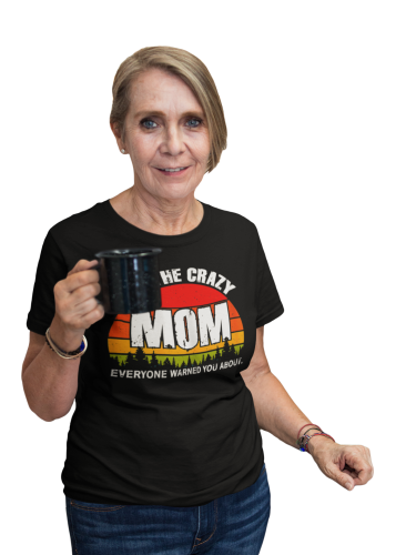 KOSZULKA DAMSKA PREZENT NA DZIEŃ MAMY CRAZY MOM TORBA GRATIS 5